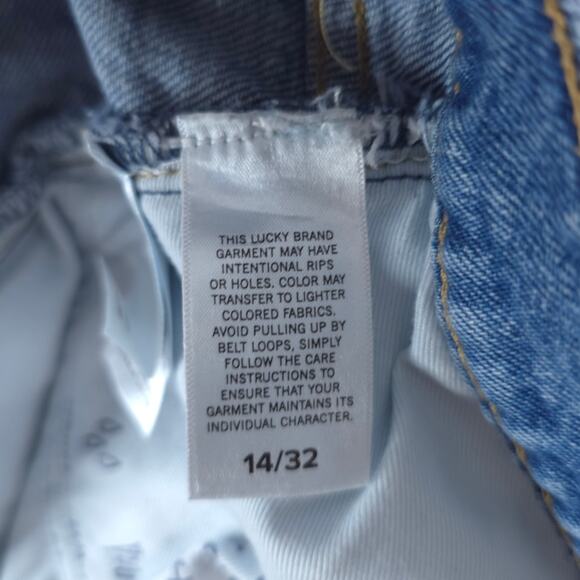 Lucky Brand Shorts Womens 14/32 Mom High Rise Short Button Fly Stretch Denim - Picture 7 of 12